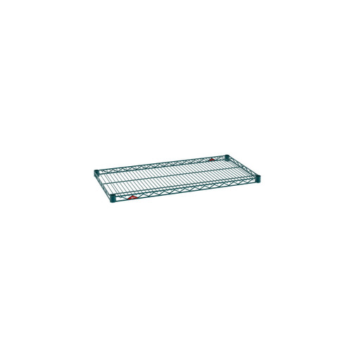 Metro 1836NK3 36" W x 18" D Green Epoxy Coated Wire Super Erecta Shelf