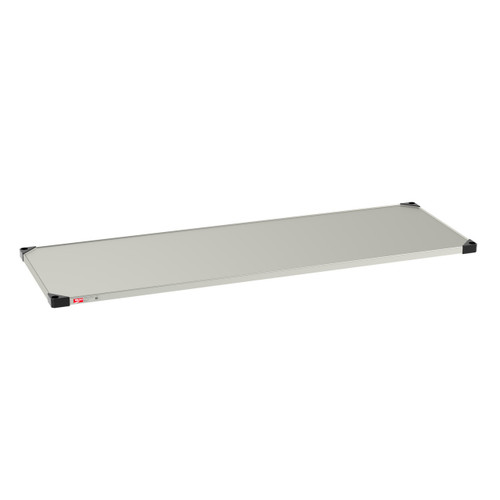 Metro 2472FS 72" W x 24" D Stainless Steel 18 Gauge Solid Quick Ship - Super Erecta Shelf