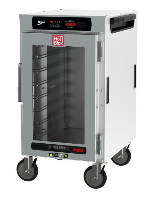 Metro HBCN8-DC-M 20" W Aluminum Clear DoorHotBlox Insulated Holding Cabinet - 120 Volts