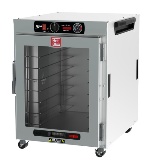 Metro HBCW8-AC-UC 25" W Stainless Steel & Galvanized Clear Door HotBlox Insulated Holding Cabinet - 120 Volts