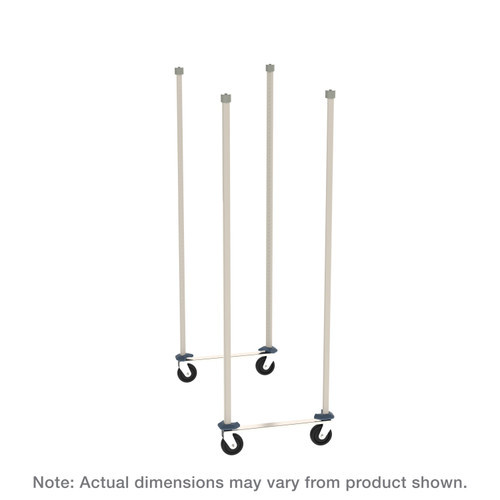 Metro MXTTM21C 21" W Polymer MetroMax Top-Track Mobile Unit Kit