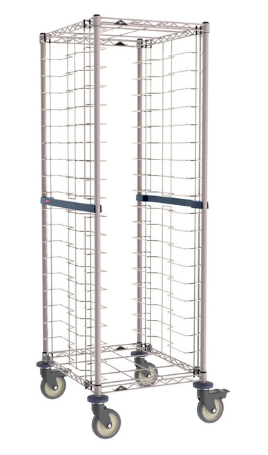 Metro RE3K4S 20 Pans Brite Zinc Mobile Wire Bun Pan Rack