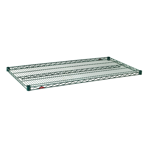 Metro 1872NK3 72" W x 18" D Green Epoxy Coated Wire Super Erecta Shelf