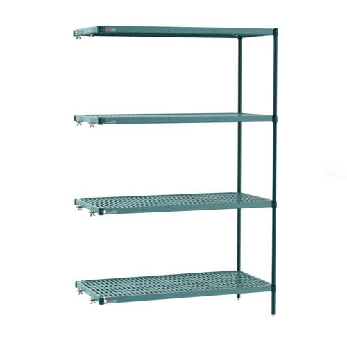 Metro PR-217263K3-A-4 21" W x 72" D 4 Shelves Green Super Erecta Pro Add-on Unit