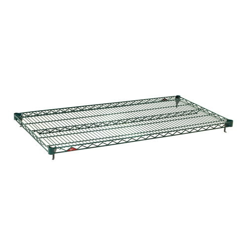 Metro A2448NK3 48" W x 24" D Green Epoxy Coated Wire Super Adjustable Super Erecta Shelf