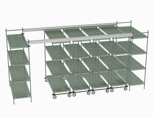 Metro TT16-E2460M2460P 192" W x 60" D Polymer or Wire Shelving Overhead Top-Track EZ Order Model