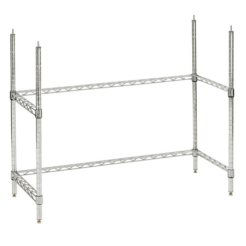 Metro HS-1842LEGKIT-3F Chrome Plated Metro2Go Leg Kit with 3-Sided Frame for Metro2Go Hot Stations