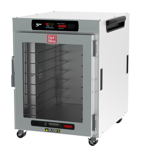 Metro HBCW8-DC-UC 25" W Stainless Steel & Galvanized Clear Door HotBlox Insulated Holding Cabinet - 120 Volts