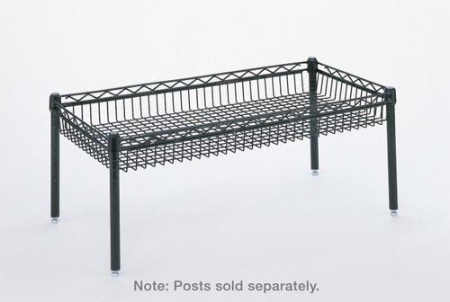 Metro DD3448B 48" W Black Super Erecta Basket Shelf