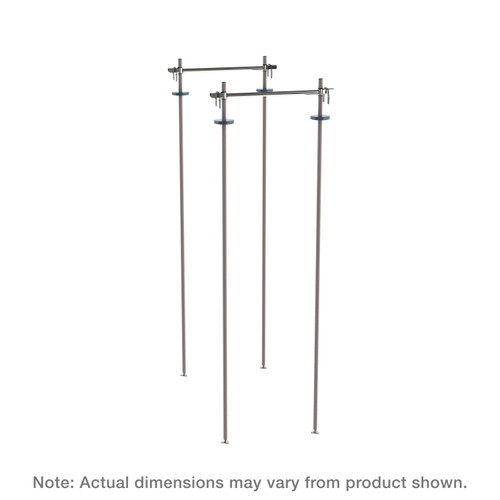 Metro TTA21K4 21" W Epoxy-Coated Super Erecta and Super Adjustable Top-Track Stationary Intermediate Unit Kit