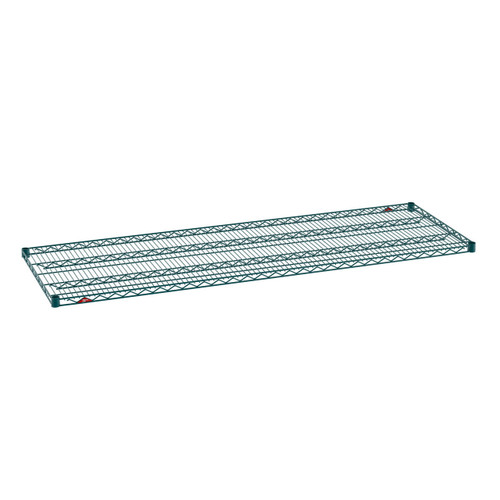 Metro 2472NK3 72" W x 24" D Green Epoxy Coated Wire Super Erecta Shelf