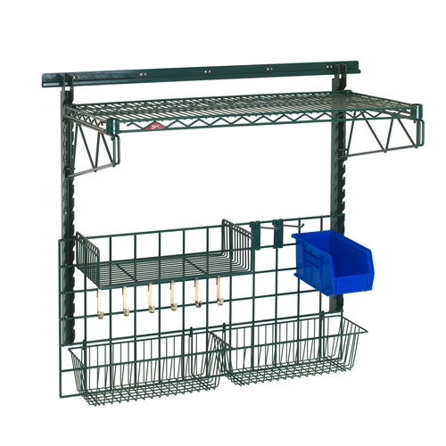 Metro SWK36-1A2-SR 40" W x 31" H x 40" D POS Food Prep Task Station Wall Shelving Kit