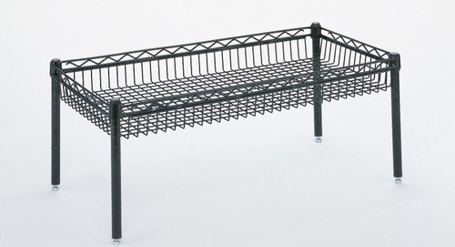 Metro CC9744B 48" W Black Super Erecta Basket Shelf
