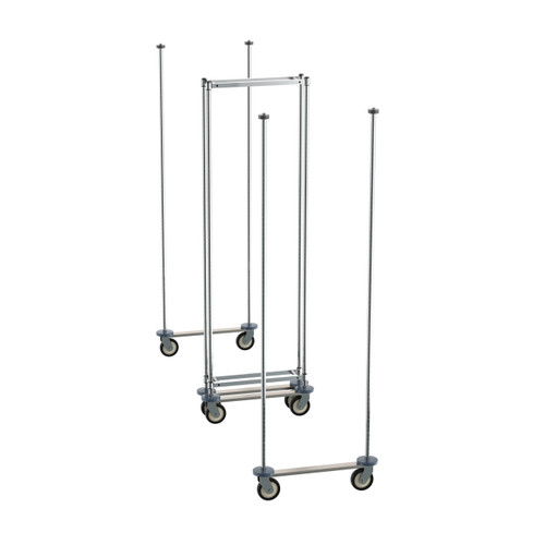 Metro LTTM24C 24" W Super Erecta Double Deep Top-Track Mobile Unit Kit