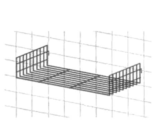 Metro PBA-GSDK3 9" W x 18.5" D Chrome-Plated Metal Quick Ship - SmartWall Light-Duty Grid Shelf