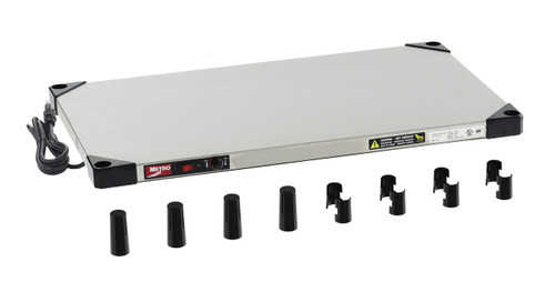 Metro HS1830 30" W x 18" D Stainless Steel Super Erecta Hot Heated Shelf - 120 Volts