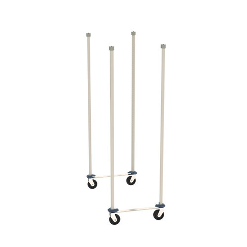 Metro MXTTM24S 24" W Polymer MetroMax Top-Track Mobile Unit Kit for Wet or Corrosive Areas