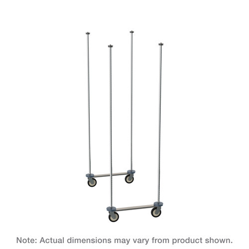 Metro TTM21C 21" W Chrome-Plated Super Erecta Top-Track Mobile Unit Kit