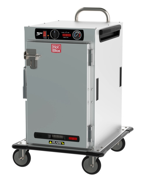 Metro HBCN8-AS-TA 24" W Aluminum Solid DoorHotBlox Insulated Heated Transport Cabinet - 120 Volts