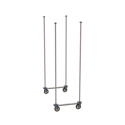Metro TTM24K4 24" W Epoxy-Coated Super Erecta Top-Track Mobile Unit Kit