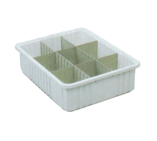 Metro MTB93050W 17.5" W x 22.38" D x 5" H White Polypropylene Tote Box