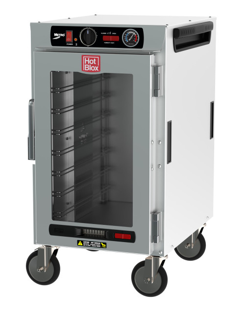 Metro HBCN8-AC-M 20" W Aluminum Clear DoorHotBlox Insulated Holding Cabinet - 120 Volts