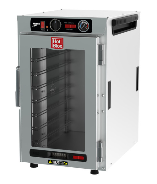 Metro HBCN8-AC-CT Aluminum Clear Door HotBlox Insulated Holding Cabinet - 120 Volts