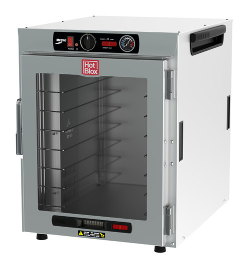 Metro HBCW8-AC-CT Aluminum Clear Door HotBlox Insulated Holding Cabinet - 120 Volts