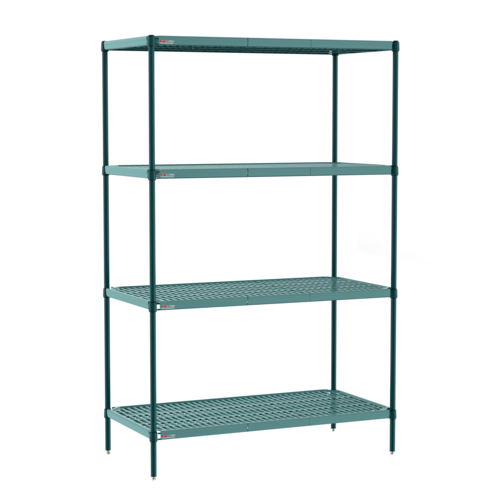 Metro PR-242463K3-S-4 24" W x 24" D 4 Shelves Green Super Erecta Pro Starter Unit