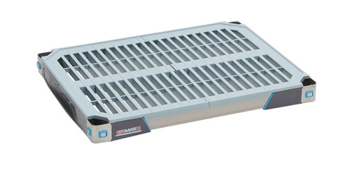 Metro MX1824G 24" W x 18" D Blue Stainless Steel Vented Polymer MetroMax i Shelf