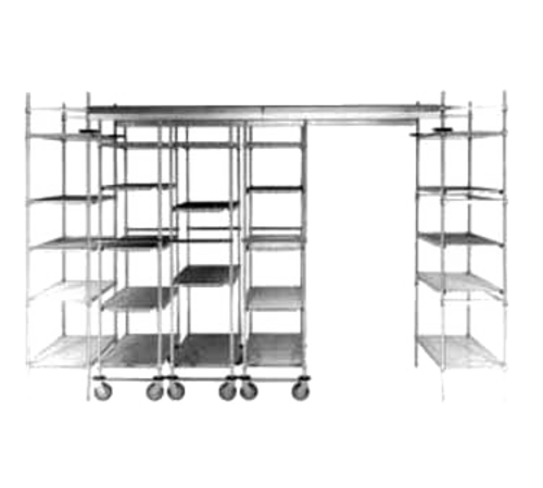 Metro TTA24K3 24" W Epoxy-Coated Super Erecta and Super Adjustable Top-Track Stationary Intermediate Unit Kit