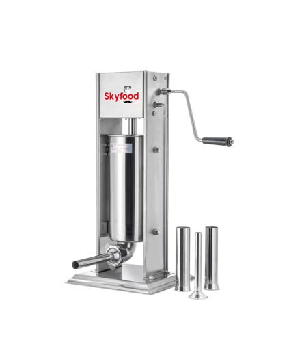 Skyfood 3VF 7 Lbs. Stainless Steel Manual Vertical Sausage Stuffer