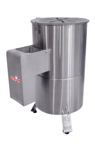 Skyfood EL-10 22 Lbs. Stainless Steel Electric Table Style Potato Peeler - 110 Volts