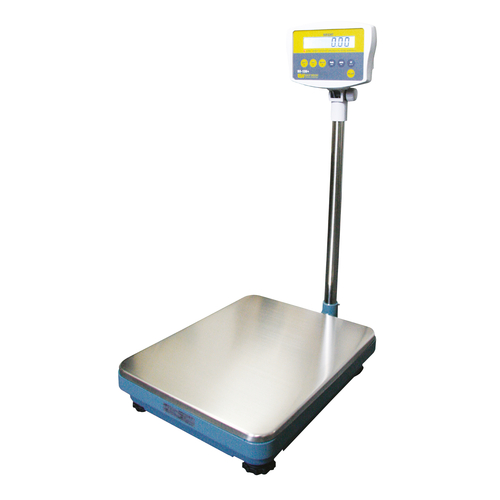 Skyfood BX-600PLUS 600 Lbs. Elevated LCD Display Electric Easy Weigh Bench Platform Receiving Scale - 120 Volts