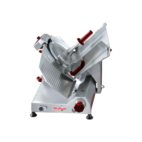 Skyfood SSI-12I 12" Dia. Anodized Aluminum Manual Feed Slicer - 115 Volts