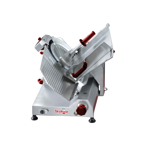 Skyfood SSI-12I 12" Dia. Anodized Aluminum Manual Feed Slicer - 115 Volts