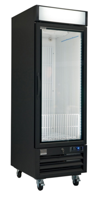 Kelvinator KCHGICM23FB 26.77" W Black One-Section Reach-In Freezer Merchandiser - 115 Volts