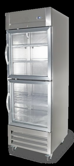 Kelvinator KCHRI27R2HGDR 23 Cu. Ft. Stainless Steel 1 Section Full Hinged Reach-In Refrigerator - 120 Volts