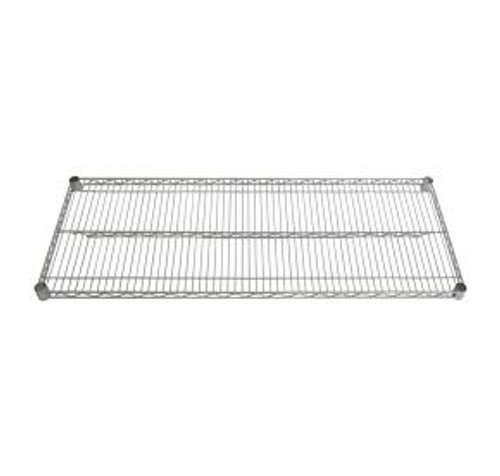 CAC China ACWS-1830 30" L x 18" W 850 Lbs. Weight Capacity Chrome-Plated Metal Wire Shelf (2 Each Per Case)