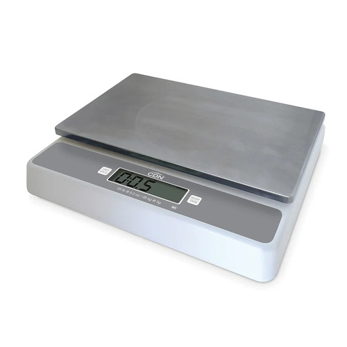 CDN SD5502 55 Lbs. ABS Plastic Housing Stainless Steel Platform Digital Portion Control Scale - 100-240 Volts