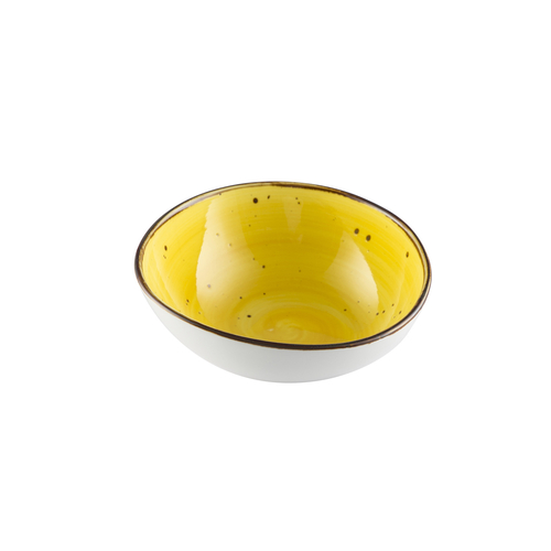 CAC China TUS-B6-SFL 13 Oz. Sunflower Porcelain Round Tucson Soup or Salad Bowl (3 Dozen Per Case)