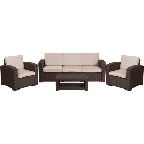 Flash Furniture DAD-SF-113R-CBN-GG 78.532 Chocolate Brown Chair