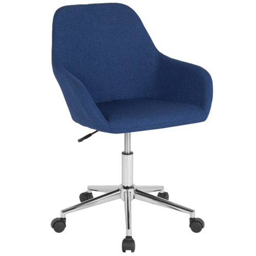 Flash Furniture DS-8012LB-BLU-F-GG 250 Lbs. Blue Adjustable Height Cortana Office Chair