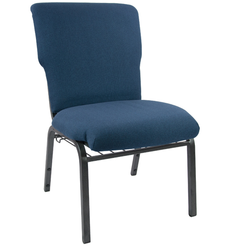 Flash Furniture EPCHT-101 21" W Navy Stacking Church Chair