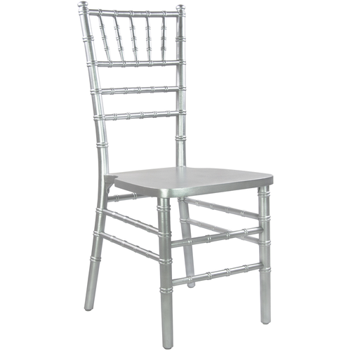 Flash Furniture WDCHI-S Silver Wood Advantage Chiavari Chair