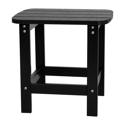Flash Furniture JJ-T14001-BLK-GG 18.75" W Black Rectangular Charlestown Adirondack Side Table