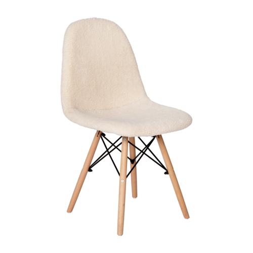 Flash Furniture DL-10-W-GG Off-White Sponge Padded Back and Seat Zula Accent Side Chair