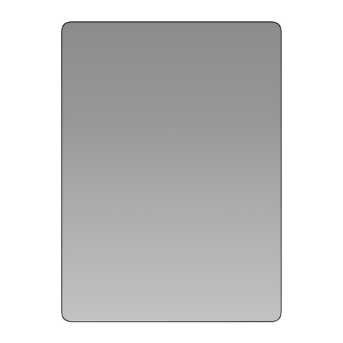Flash Furniture RH-M001-SRC5676MB-BK-GG 22" W Rectangular Aluminum Frame Upholstery Wall Mirror