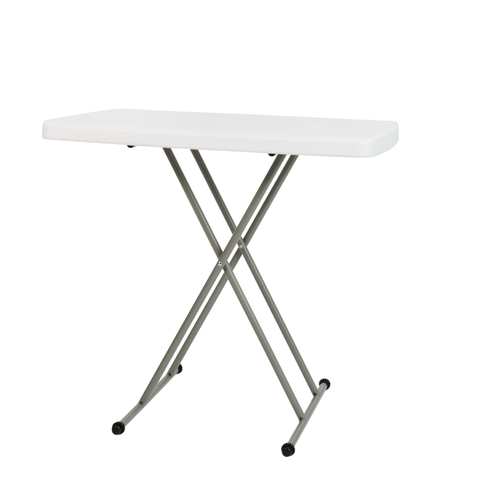 Flash Furniture DAD-YCZ-76X-GW-GG 30.25" W Granite White Powder Coated Steel Frame Folding Table