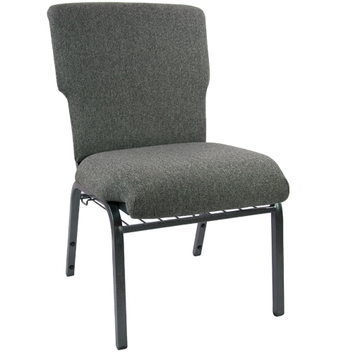 Flash Furniture EPCHT-111 21" W Charcoal Gray Stacking Church Chair